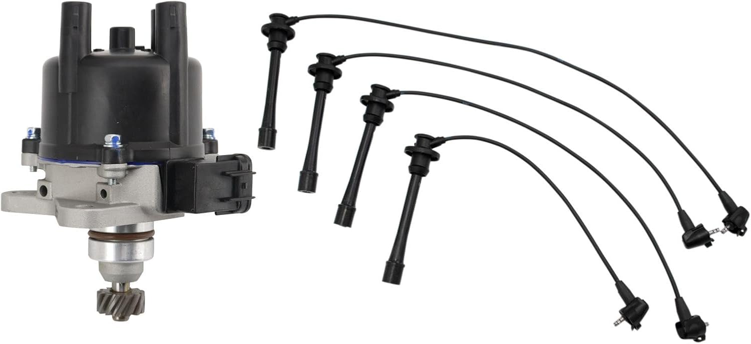 Ignition Coil Kit 2 Piece Distributor Compatible with 1996 Toyota 4Runner 1994-1997 T100 1995-1997 Tacoma