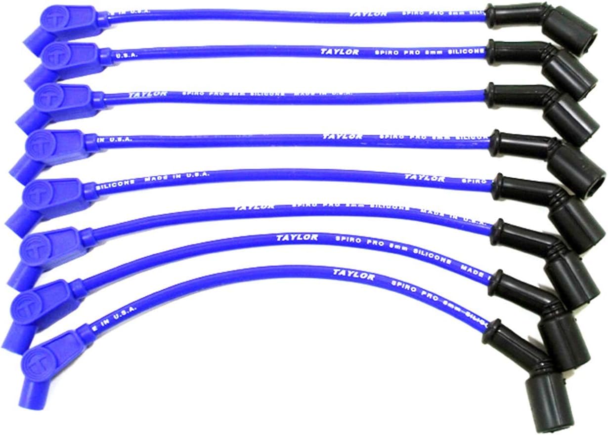 Taylor Cable 76645 8mm Spiro-Pro 8in 135 blue