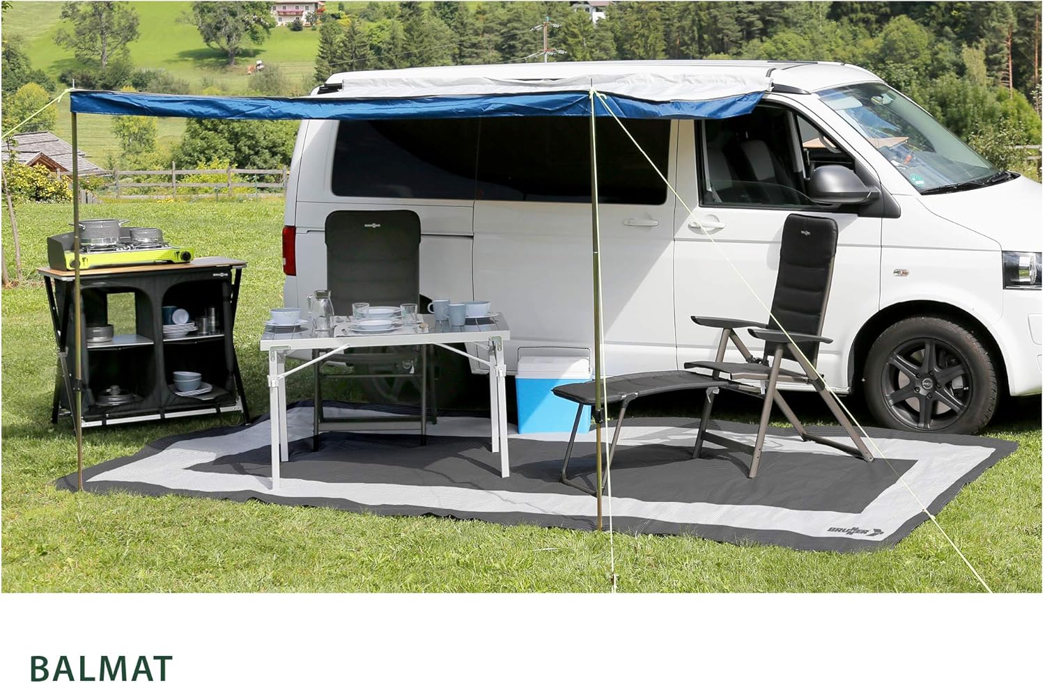Brunner Balmat Premium 0102044N.C52 Tent Carpet Grey White
