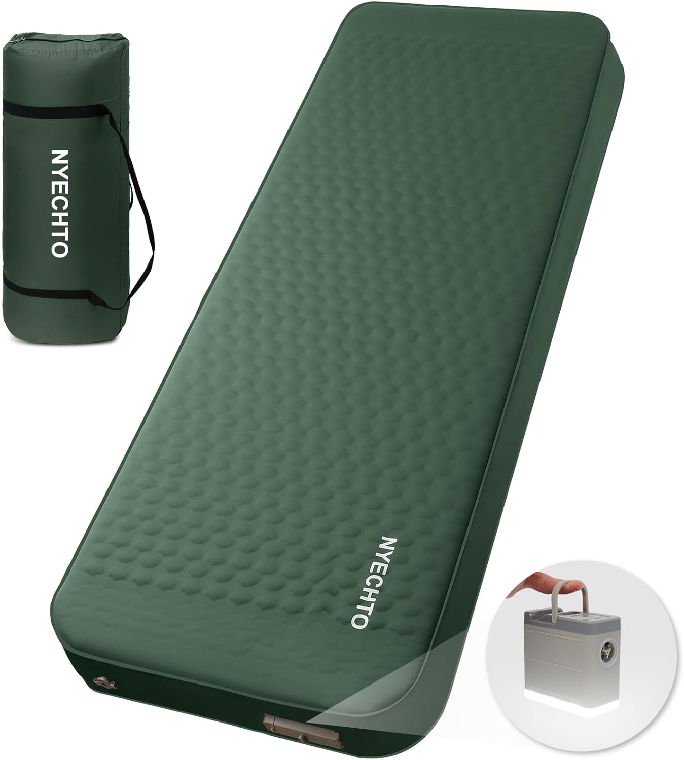 Self Inflating Sleeping Pad with Electric Pump, 4