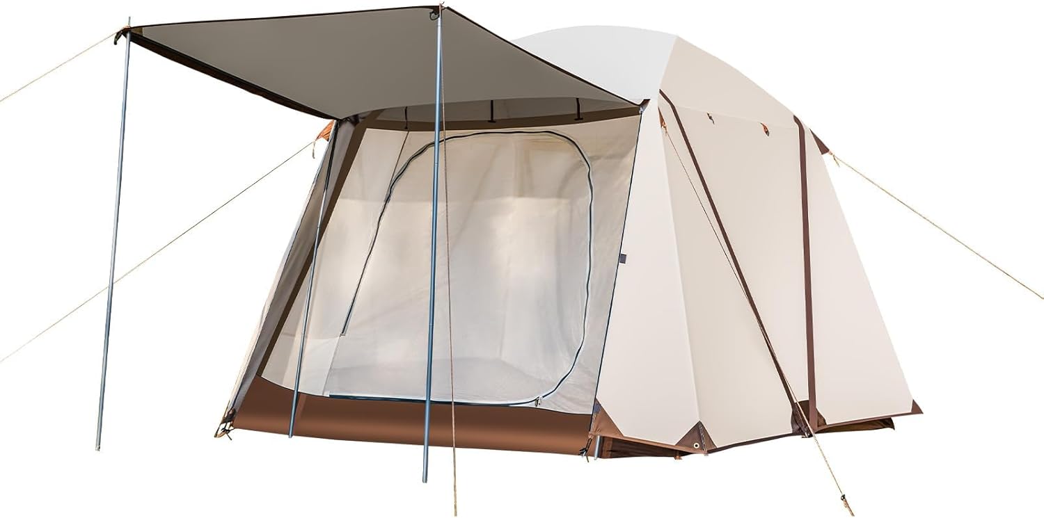 Tents for Camping 4 Person Tents Waterproof Easy Setup, Double Layer Family Camping Tent