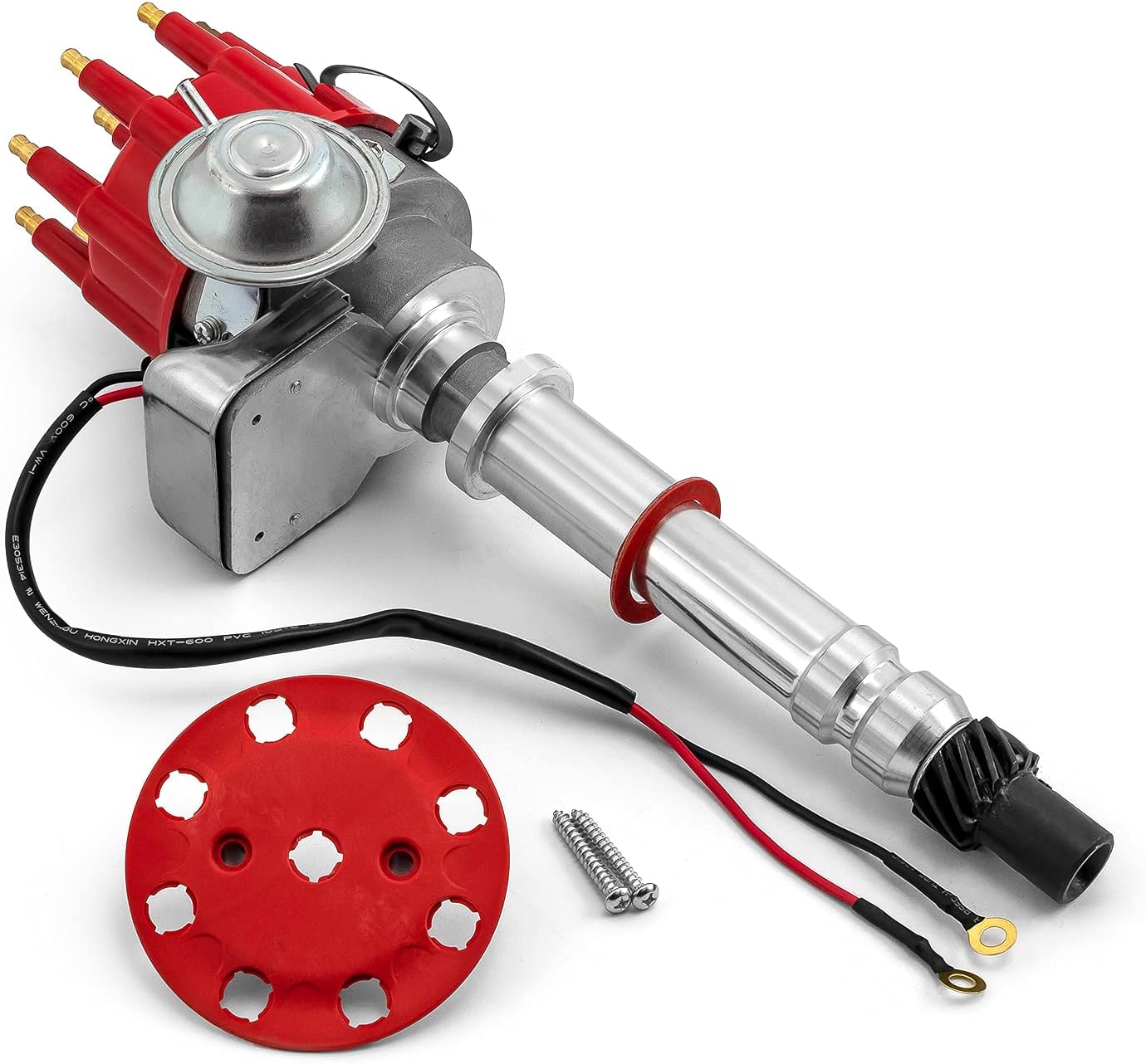 Speedmaster PCE376.1079.01 Compatible with Chevy SBC 350 BBC 454 7000 Series Ready to Run Distributor [Red]