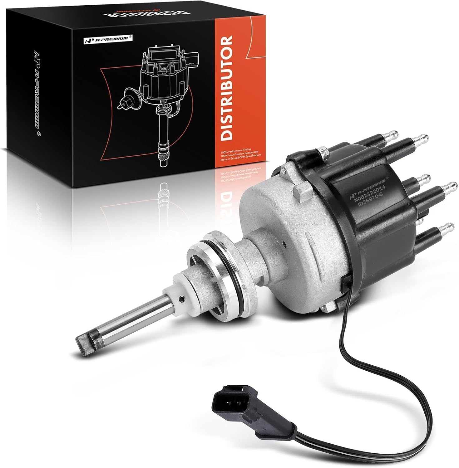 A-Premium Electronic Distributor V6 3.9L - Compatible with Dodge Ram 1500 1998-2001, Ram 1500 Van 1999-2003, Ram 2500 Van 2001, Durango 1998-1999, Dakota 1998-2003, B1500 1998
