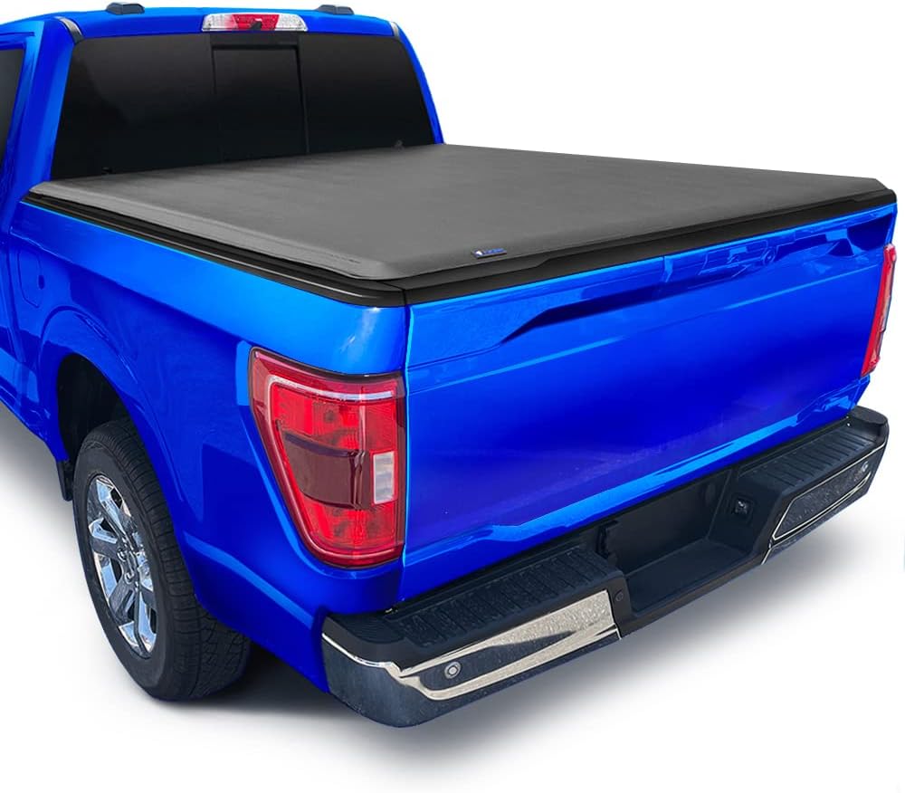 Tyger Auto T1 Soft Roll Up Truck Bed Tonneau Cover Compatible with 1999-2016 Ford F-250 F-350 Super Duty | Styleside 8' Bed (97