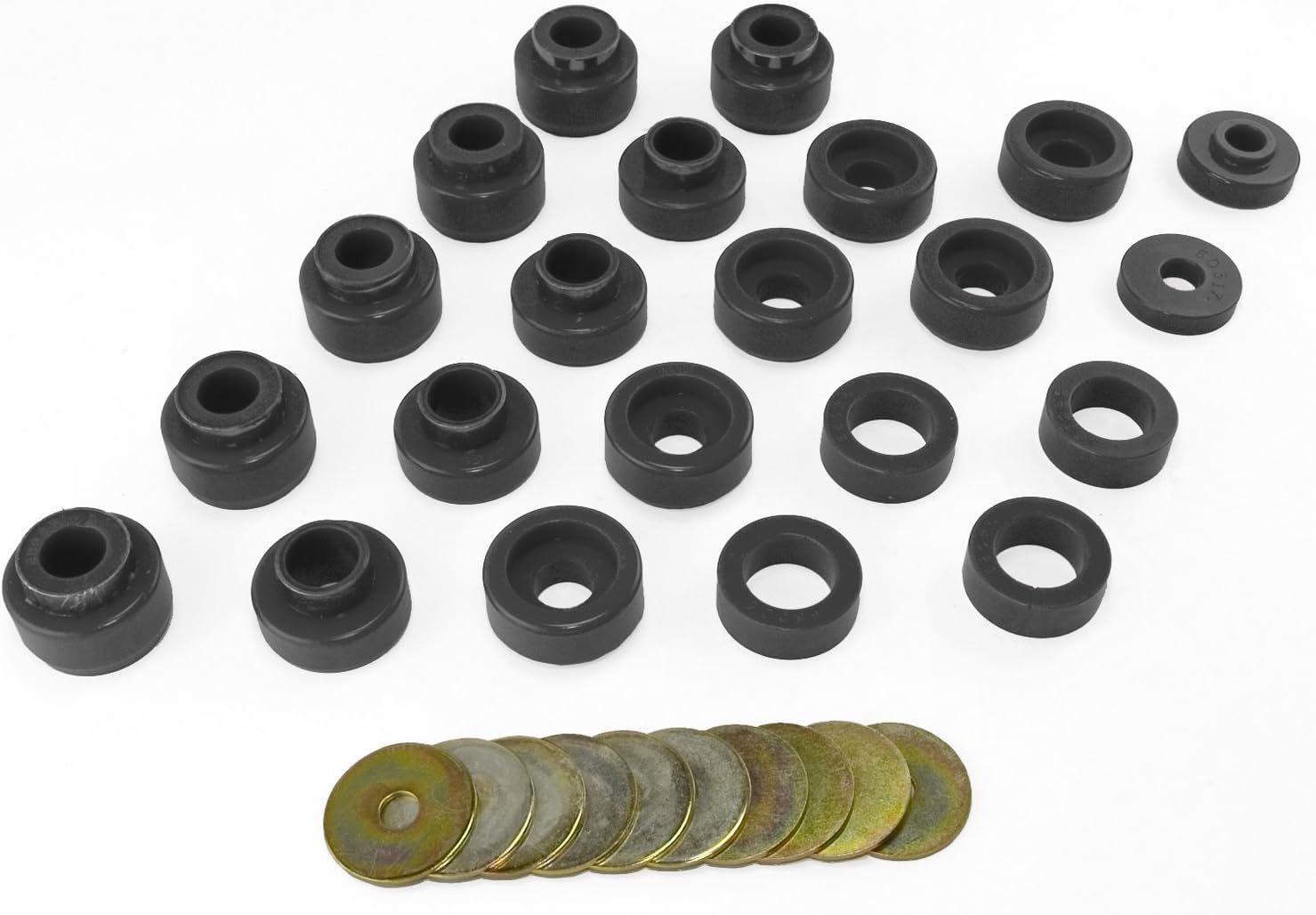 Rugged Ridge | Body Mount Kit, Black | 1-105BL | Fits 1987-1995 Jeep Wrangler YJ