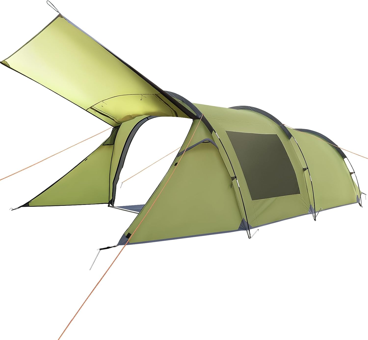 3-4 Person Family Tent with Porch, Waterproof, for Camping, Hiking, Traveling