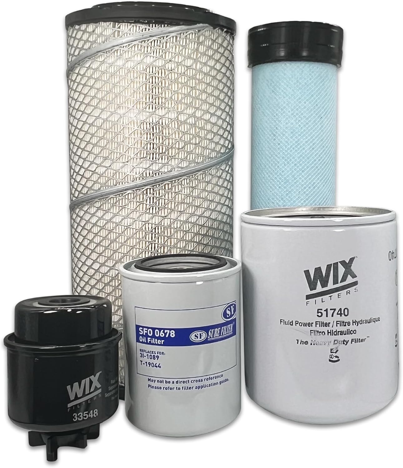 HERO庐 Maintenance Filter Kit For John Deere 5103 Tractor (TSN 009123-) (ESN -140838)