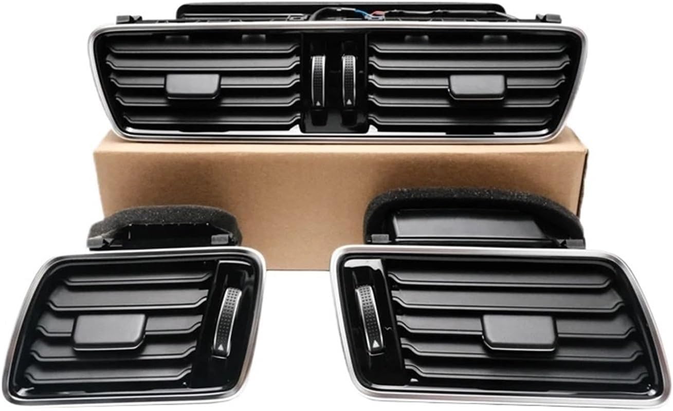 Compatible for VW Passat B6 B7 CC R36 Front Dashboard Air Conditioning Outlet A/C Air Conditioning Vents 3AD819728 3AD819702 3AD819701(Matte Left)(Matte 1 Set)