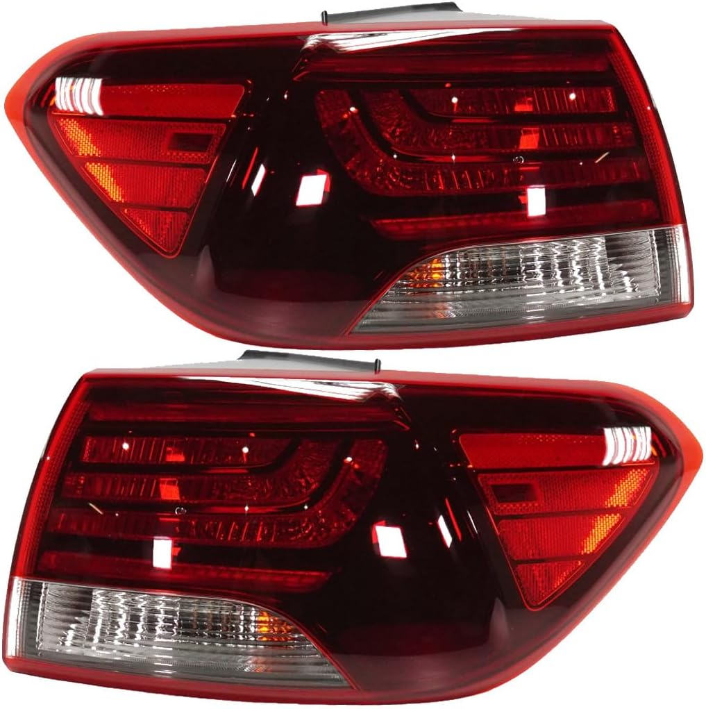 For Kia Sorento 2019 2020 Tail Light Assembly Driver and Passenger Side | Pair | Outer | Bulb Type | Replacement For KI2804154, KI2805154 | 92401C6500, 92402C6500