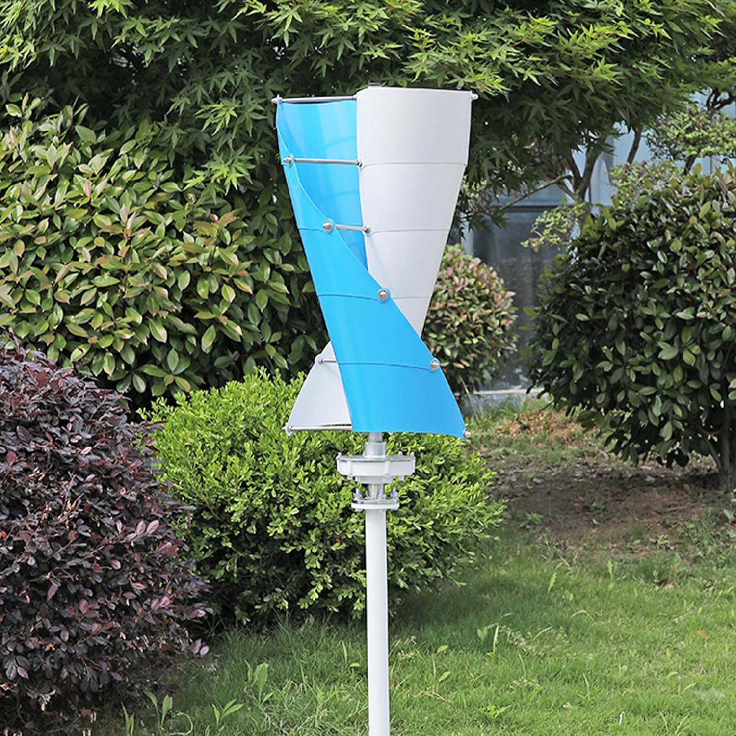 600W Vertical Wind Turbine Generator for Home Use - Efficient Permanent Magnet Design with Grid Inverter & Controller for Renewable Energy Solutions