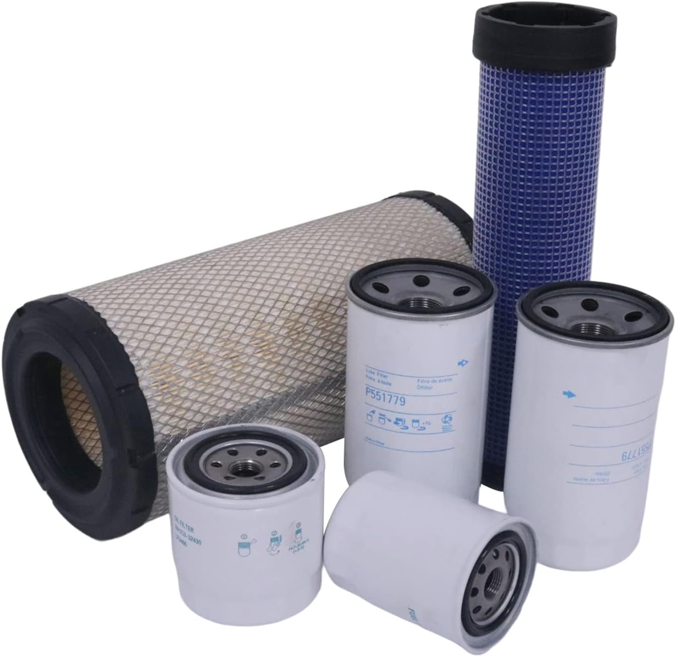 Solarhome New Maintenance Filter Kit Compatible with Kubota M9000 ME9000 Tractors with V3300-TIE Engine