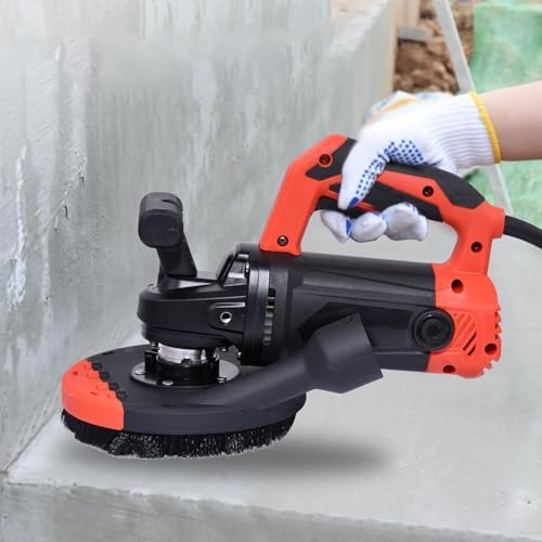 7-Inch 2200W Concrete Floor Grinder & Polishing Machine, Powerful Angle Grinder Tool for Seamless Floor Sanding & Grinding, Ideal for Concrete, Wood & Stone Finishing