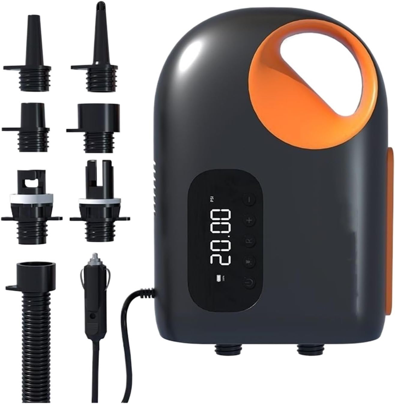 20PSI High-Speed DC Electric Air Pump for Inflatable Paddle Boards, Airbeds & More