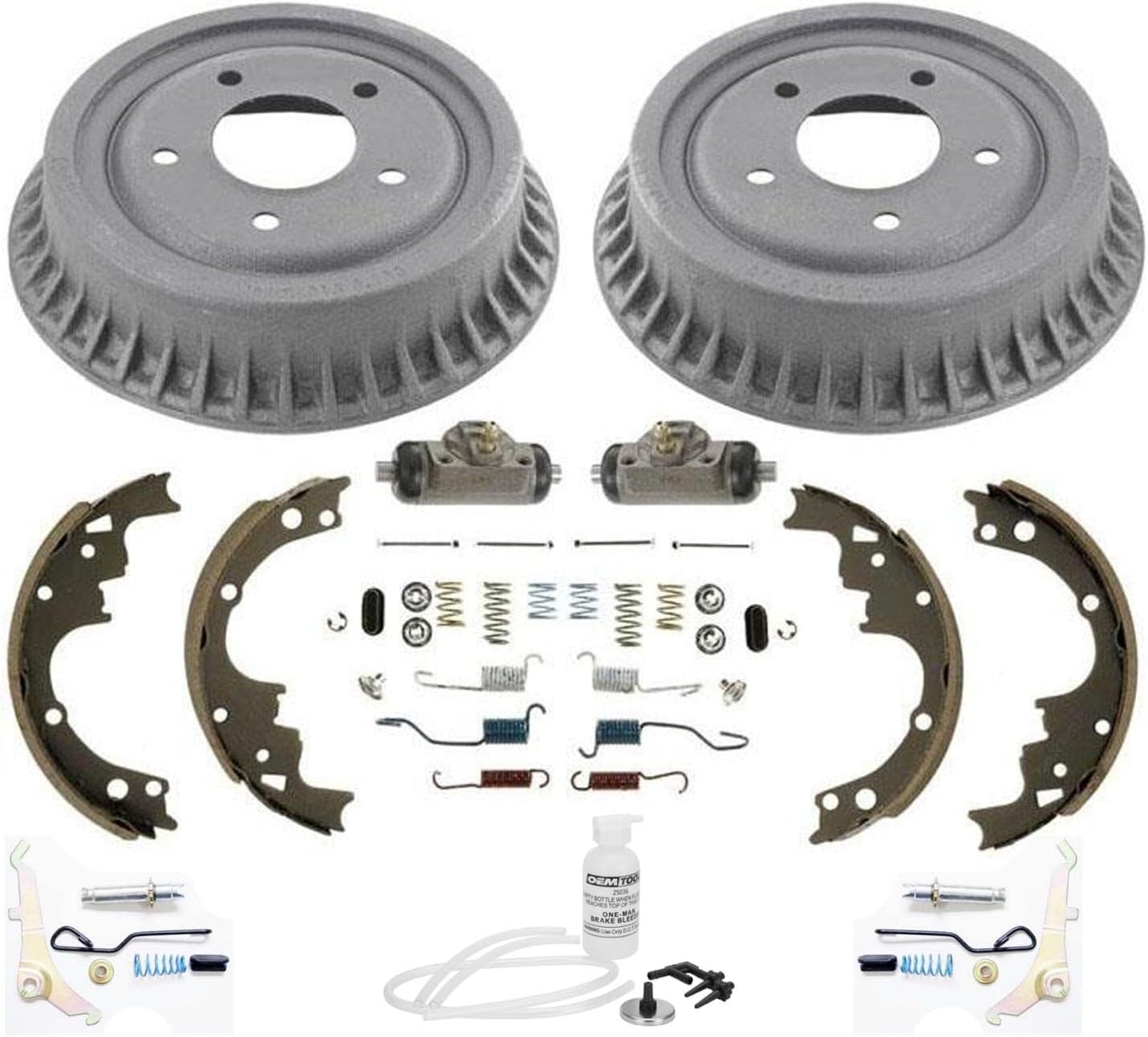 Rear Drums Brake Shoes Springs Wheel Cylinders Replacement Part for Chevrolet Astro Safari 90-02 9pc Master Kit