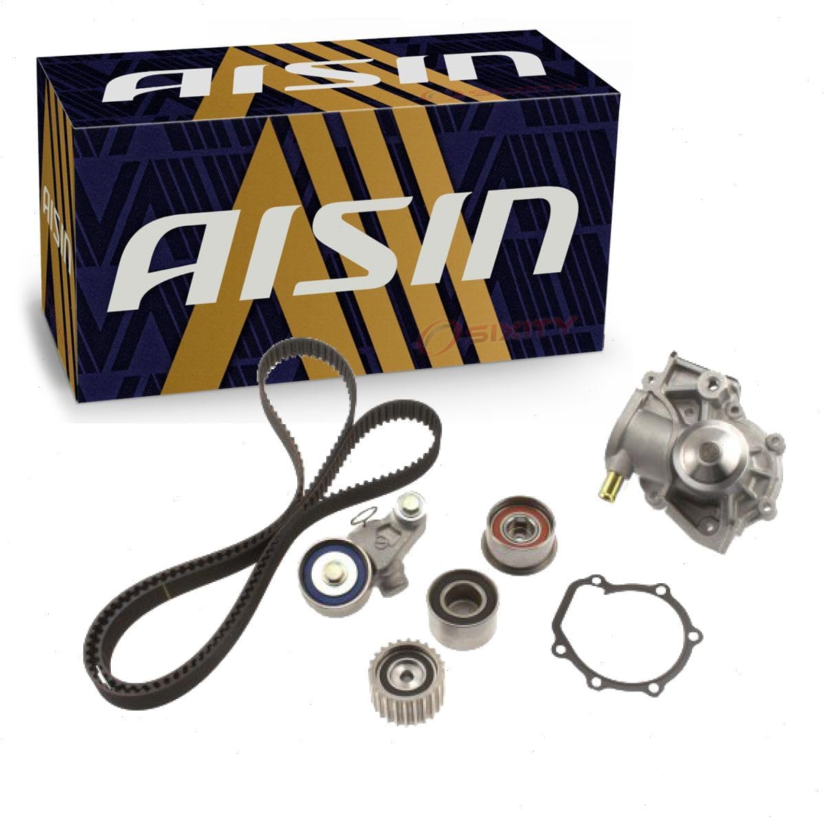 AISIN Timing Belt Kit w Water Pump compatible with Subaru Forester 2.5L H4 1999-2005