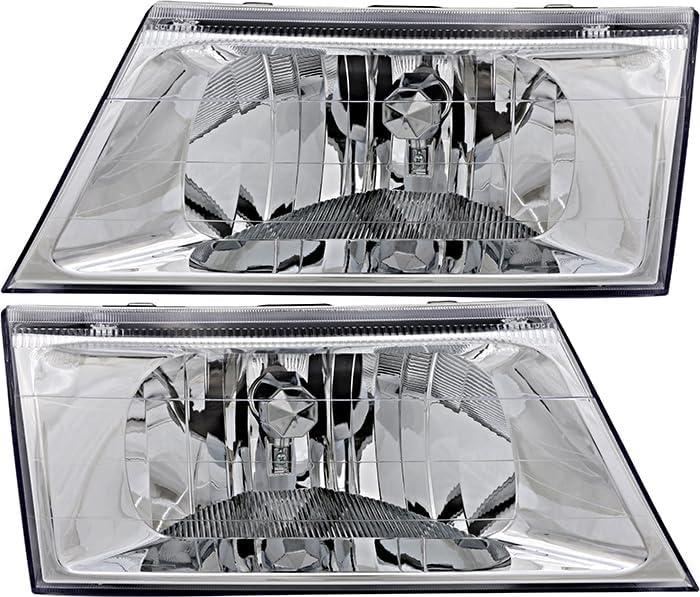 JP Auto Compatible with Mercury Grand Marquis Headlights Lamps Set 2005 Halogen Driver and Passenger Side