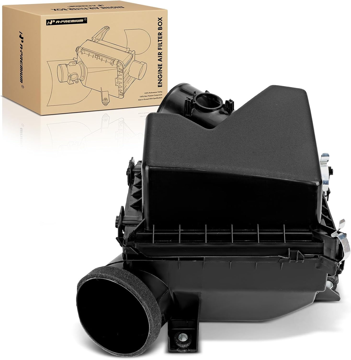A-Premium Engine Air Filter Cleaner Box Housing Without Air Strainer Compatible with Toyota Highlander 2017-2019, Sienna 2017-2020, 3.5L