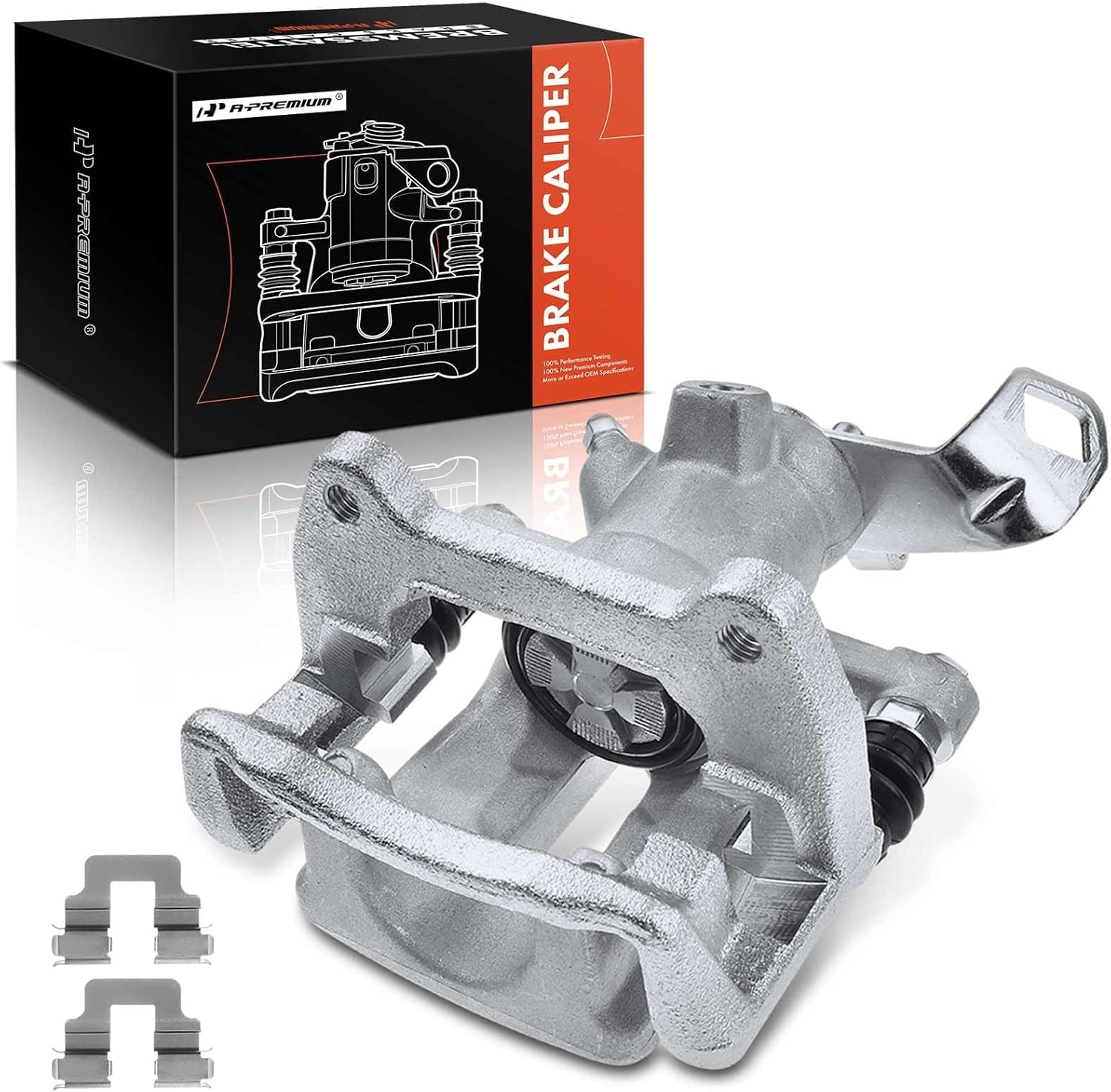 A-Premium Disc Brake Caliper Assembly with Bracket Compatible with Mini Models - Cooper 2007-2014, Cooper 2015 (1.6L Naturally Aspirated) - Rear Right Passenger Side