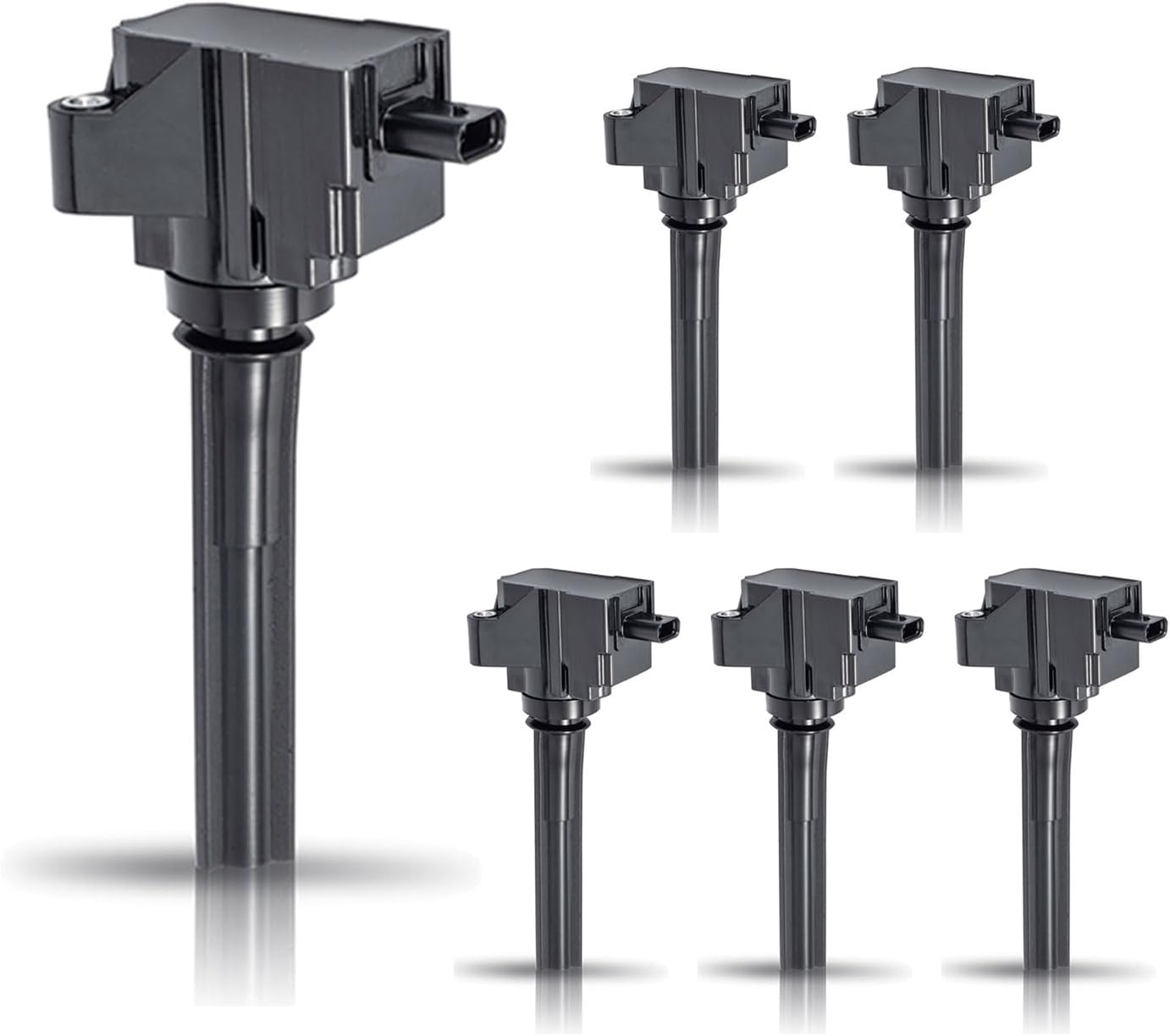 ENA Set of 6 Ignition Coil Pack Compatible with Ford Lincoln Bronco Edge Explorer F-150 Aviator Nautilus 2018 2019 2020 2021 2022 2.7L 3.0L V6 Replacement For JT4Z12029A KT4Z12029A