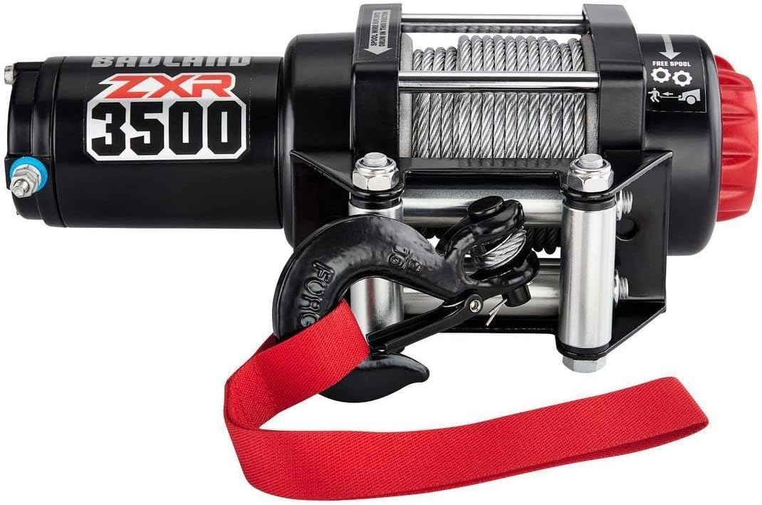 3500 lb. ATV/Utility Electric Winch with Automatic Load-Holding Brake HFJ14