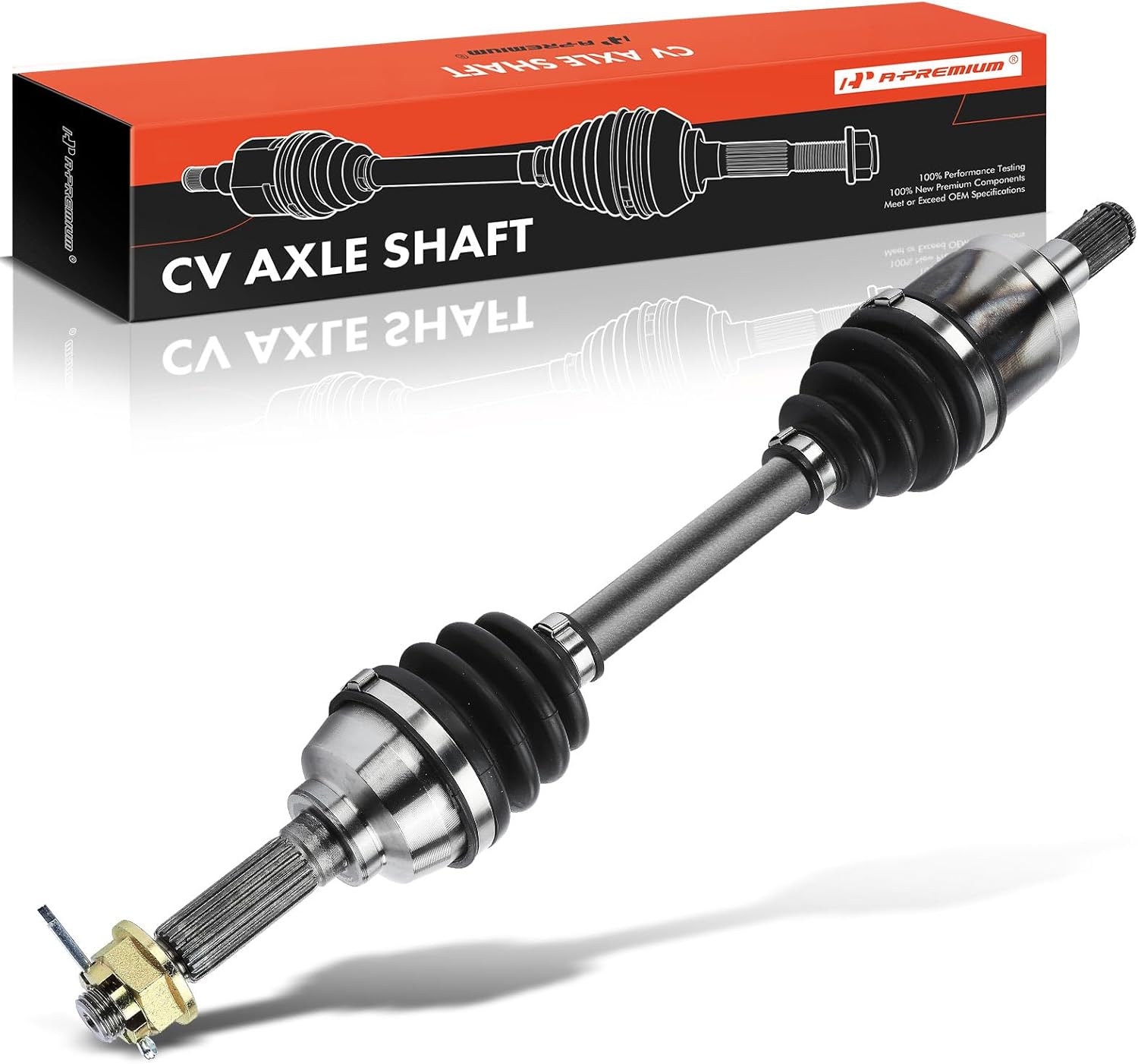 A-Premium Pair (2) Front CV Axle Shaft Assembly Compatible with Suzuki Eiger 400 4x4 2002-2007, Driver and Passenger Side, Replace# 54902-38F01
