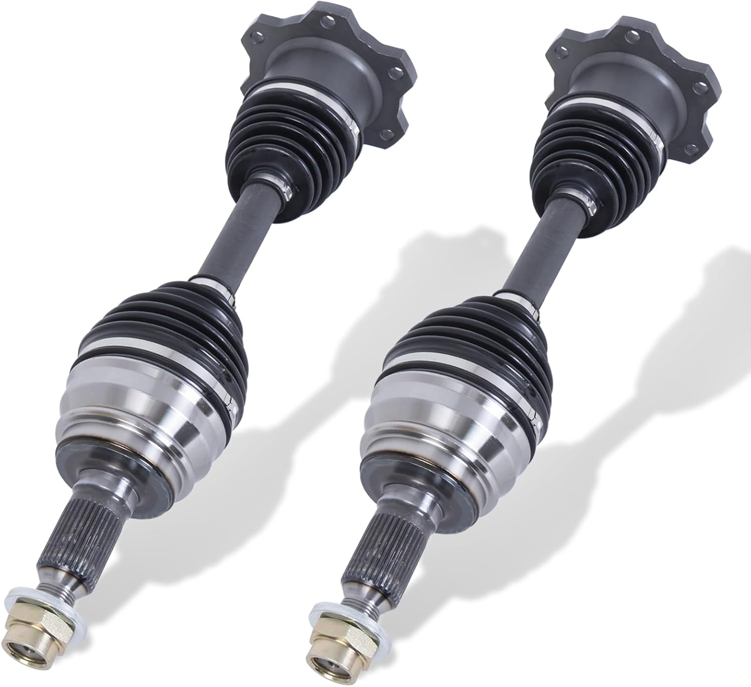 Front CV Axle Shaft Assembly Pair 2pcs Compatible with Cadillac Escalade EXT ESV Compatible with Chevy Silverado Suburban Avalanche 1500 Tahoe 661009 26020730