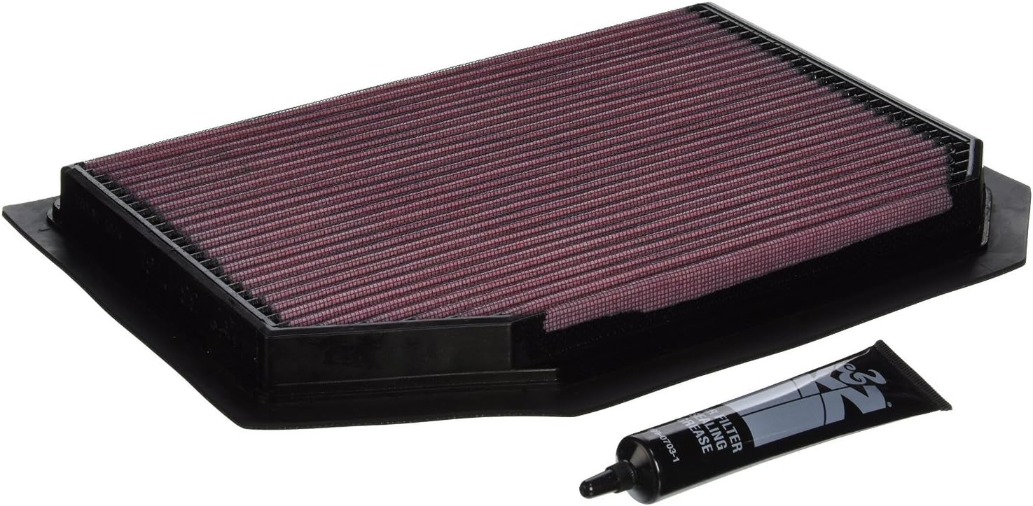 K&N Engine Air Filter: Increase Power & Acceleration, Washable, Premium, Replacement Car Air Filter: Compatible with 1995-1998 PORSCHE 911, 33-2731