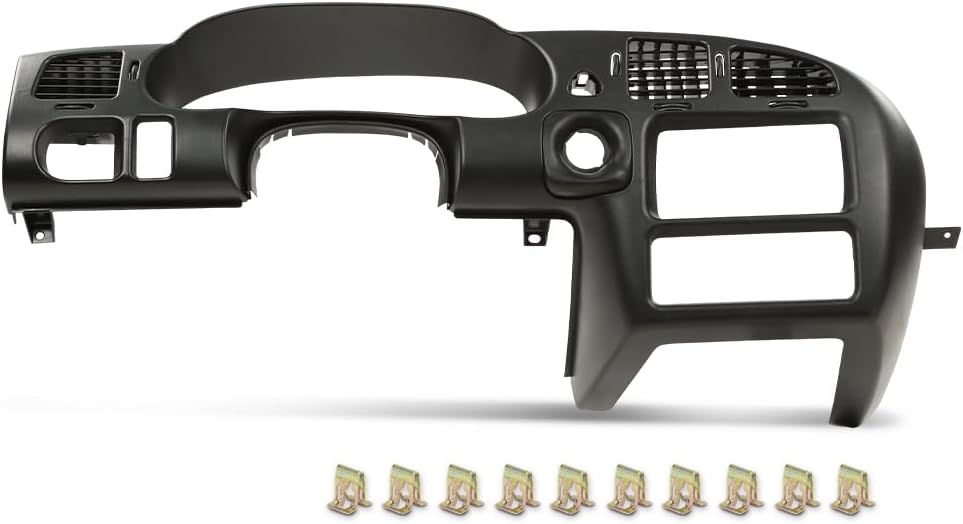 DOTCOM Front Instrument Cluster Radio Dash A/C Vent Bezel Compatible with Chevy Monte Carlo 2000 2001 2002 2003 2004 2005 Black Dash Bezel