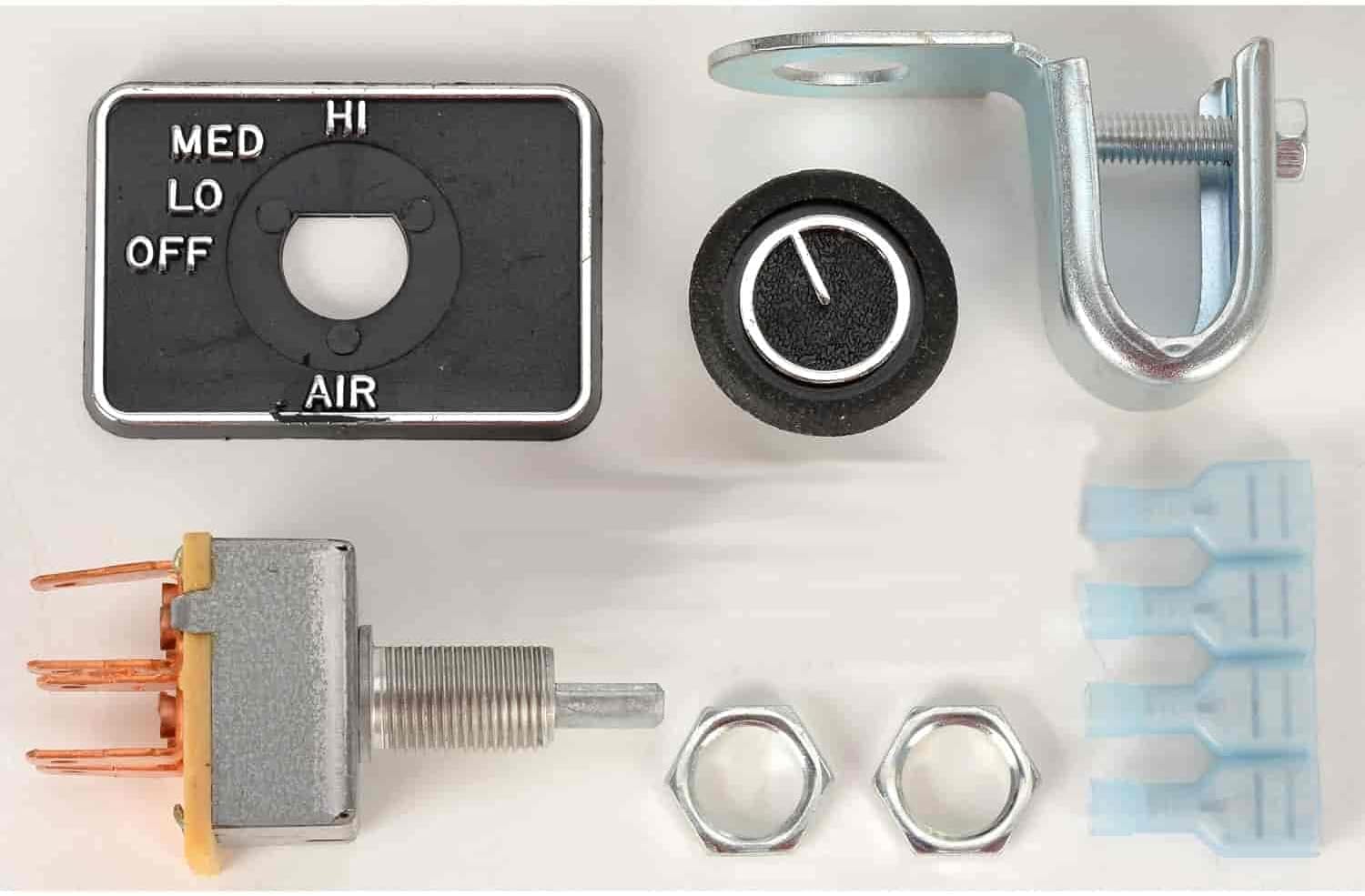 JEGS Auxiliary UTV Heater - 12V 300 CFM 40,000 BTU, Mountable Switch, 3-Vents, 3-Speed Fan, Injection Molded Glass Filled Nylon - Heater for UTV