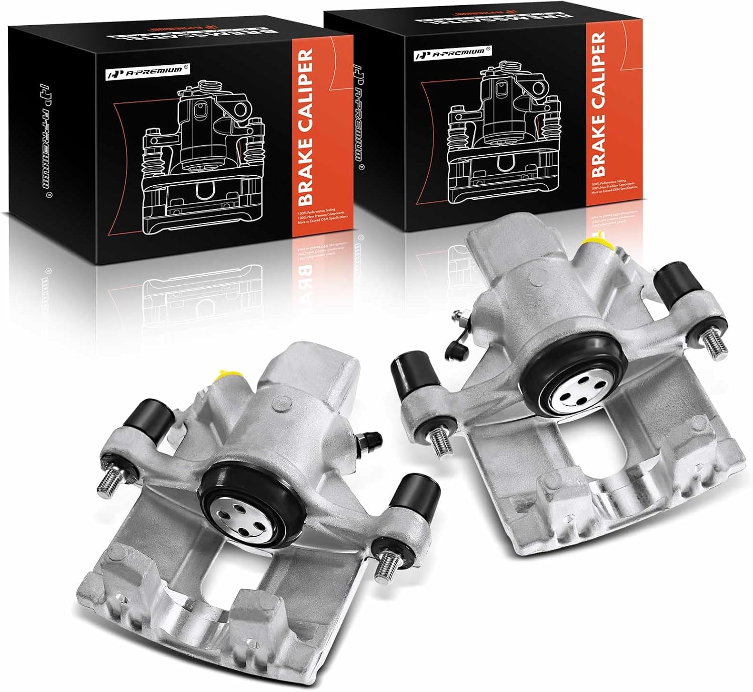 A-Premium Disc Brake Caliper Assembly without Bracket Compatible with Select Mini Models - Cooper R50 R53 2003-2006 (From 04/2003), R52 2008(Convertible Only) - Rear Driver and Passenger Side