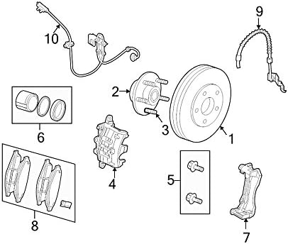 Mopar 68003697AC CALIPER DISC BRAKE