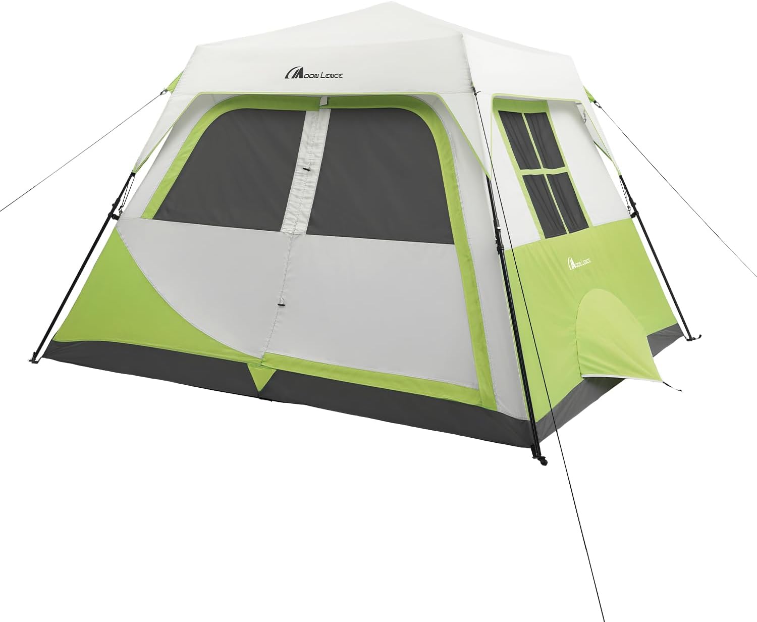 Moonlence Instant Cabin Tent 4/6/8 Person Camping Tent Waterproof with Removable Rainfly for Family Easy Set Up Camp Tent