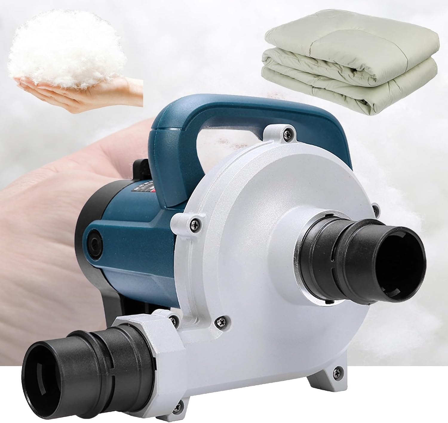 Electric Down Filling Machine,Feather Down Stuffing Machine Dust Sucking Machine,Air Volume Up to 8m/Wind Speed 95m/min