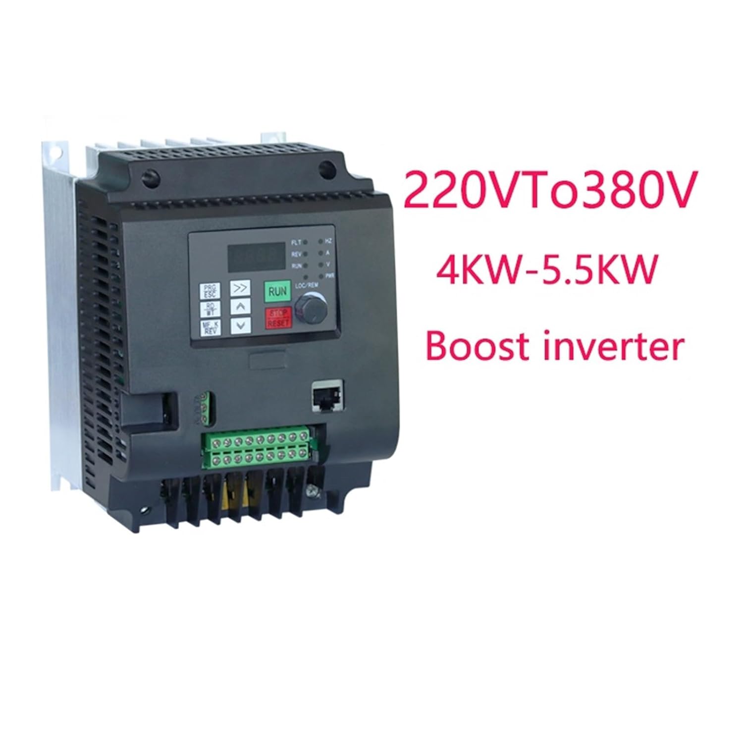1Pcs 1ph 220V to 3ph 220V or 380V VFD AC Frequency Inverter 7.5kw 11kw Single Phase Input 3 Phase Output Drives Frequency Converter(11kw-15HP,Three-Phase 380V)