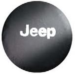Genuine Jeep Accessories 82209953AB Cloth Spare Tire Cover with White Jeep Logo