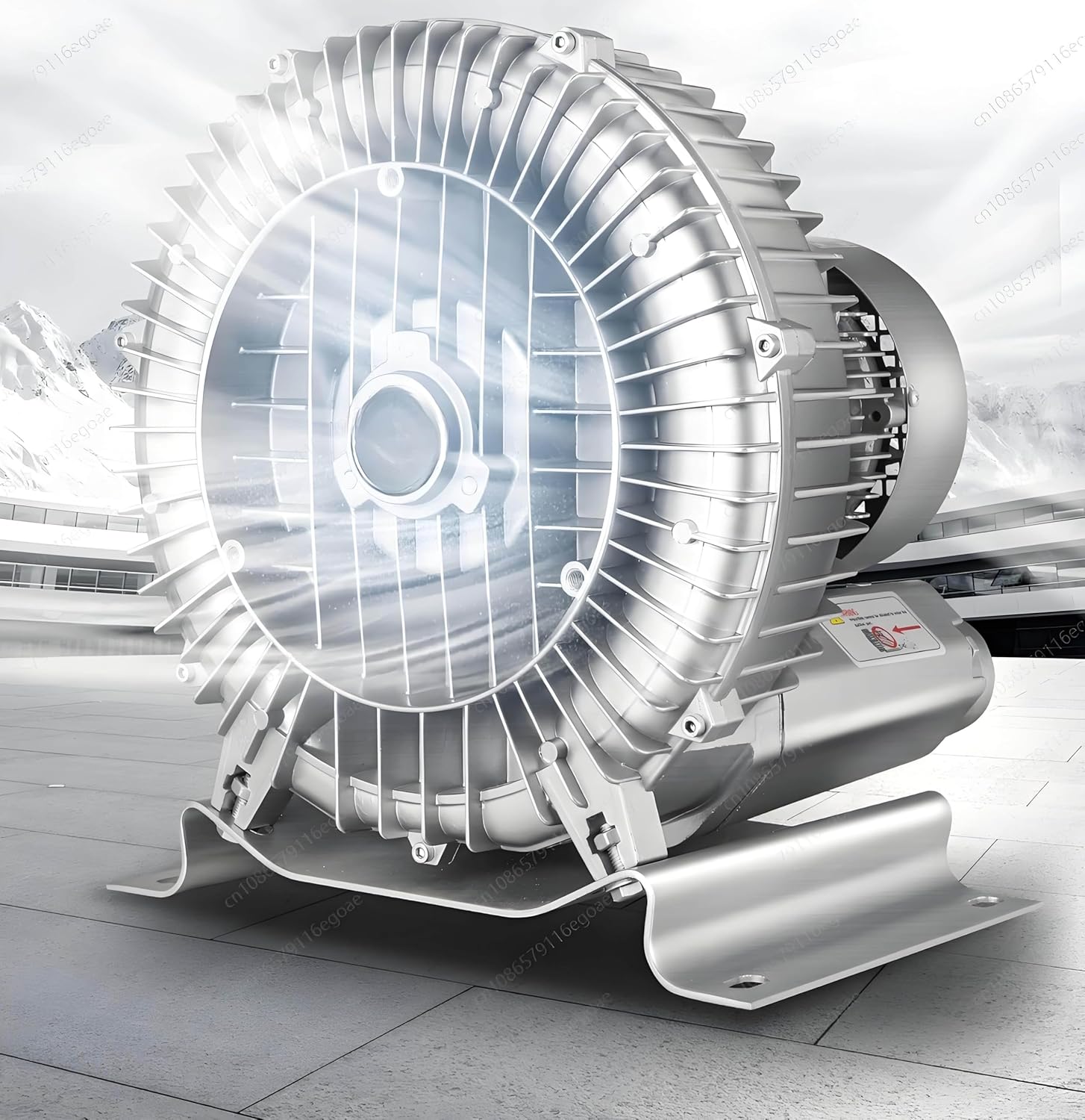 Regenerative Blower High-Pressure Vortex Ring Blower 110V/220V 60HZ Single Phase Turbine Blower 0.75H P 550W 85CFM for Sewage Aeration Aquarium Fish Pond