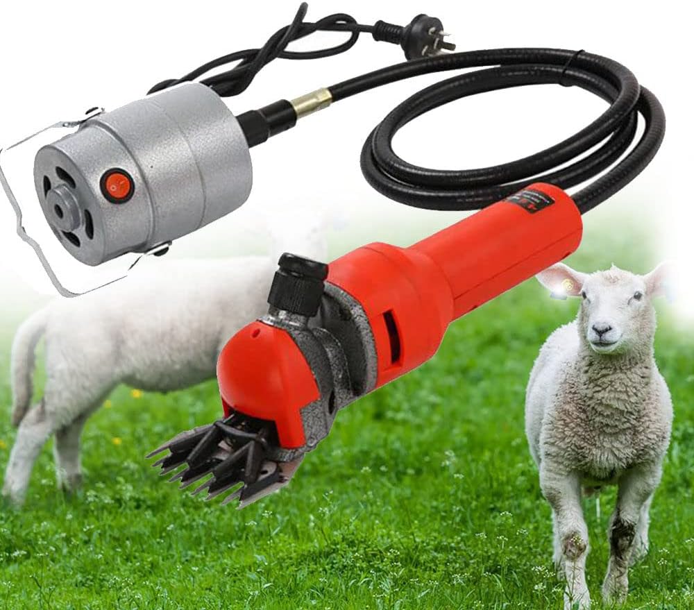 Wool Shears 580W, Professional Electric Wool Shears, Farm Livestock Grooming Kit, Heavy Duty Electric Shears for Animal Wool