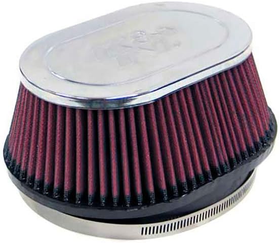 K&N Universal Clamp-On Air Filter: High Performance, Premium, Washable, Replacement Filter: Flange Diameter: 3.5 In, Filter Height: 8 In, Flange Length: 1.75 In, Shape: Round Tapered, RF-1003