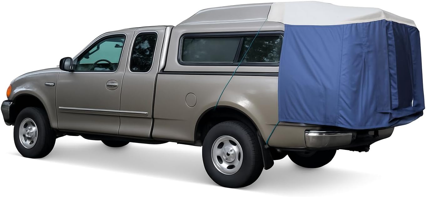 DAC DA2 Full-Size Truck Bed Tent for Caps– Fits Ford F-150, Chevy Silverado, Toyota Tundra, Tacoma (2005+), Tailgate ≥ 58