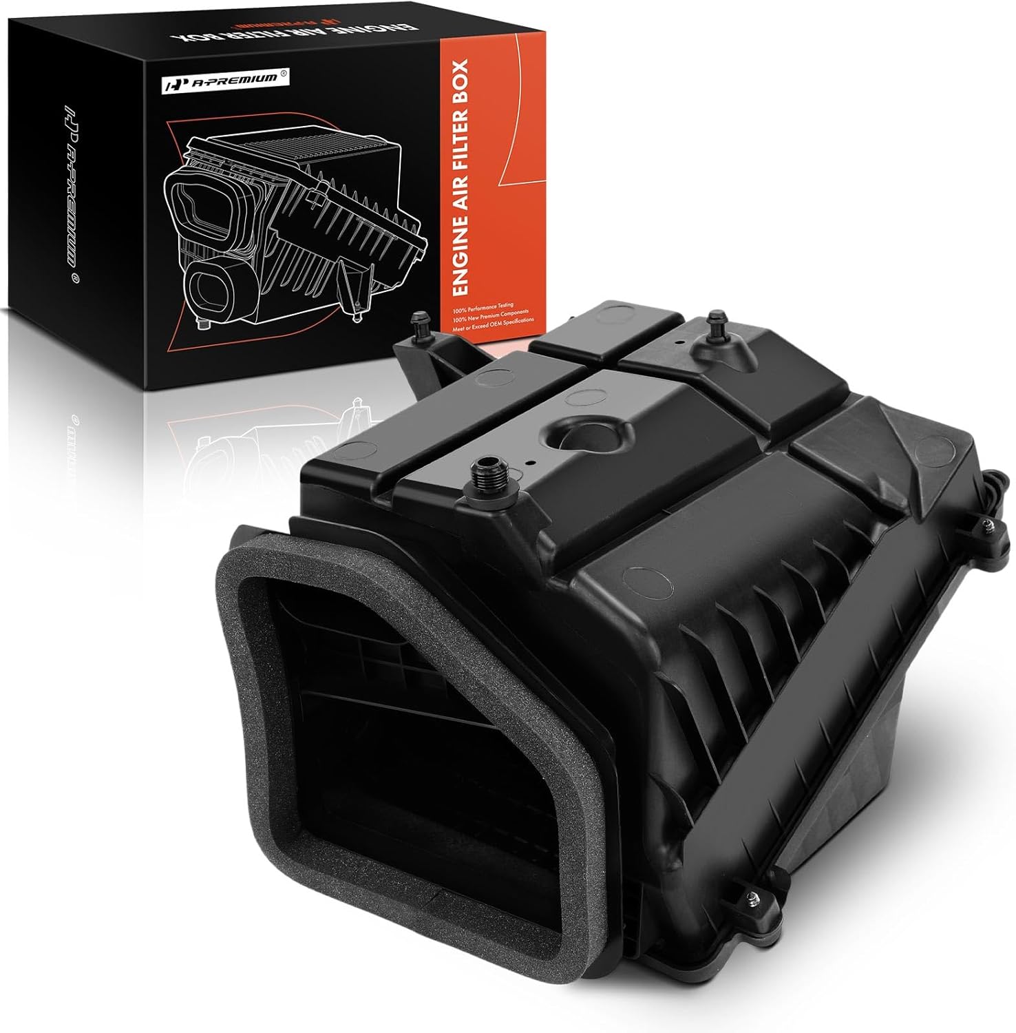 A-Premium Engine Air Filter Cleaner Box Housing Compatible with Chevrolet Silverado 2500 HD 3500 HD & GMC Sierra 2500 HD 3500 HD, 2017 2018 2019, 6.0L