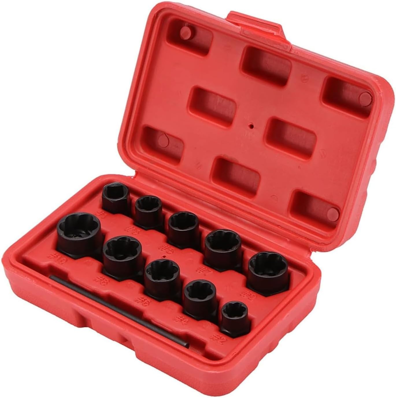Repair Tools Hand Tool Sets Tool ox 11Pcs Damaged Nut r Stud Extractor Set Removal Kit Lack Metric Adjustable wljdp240511
