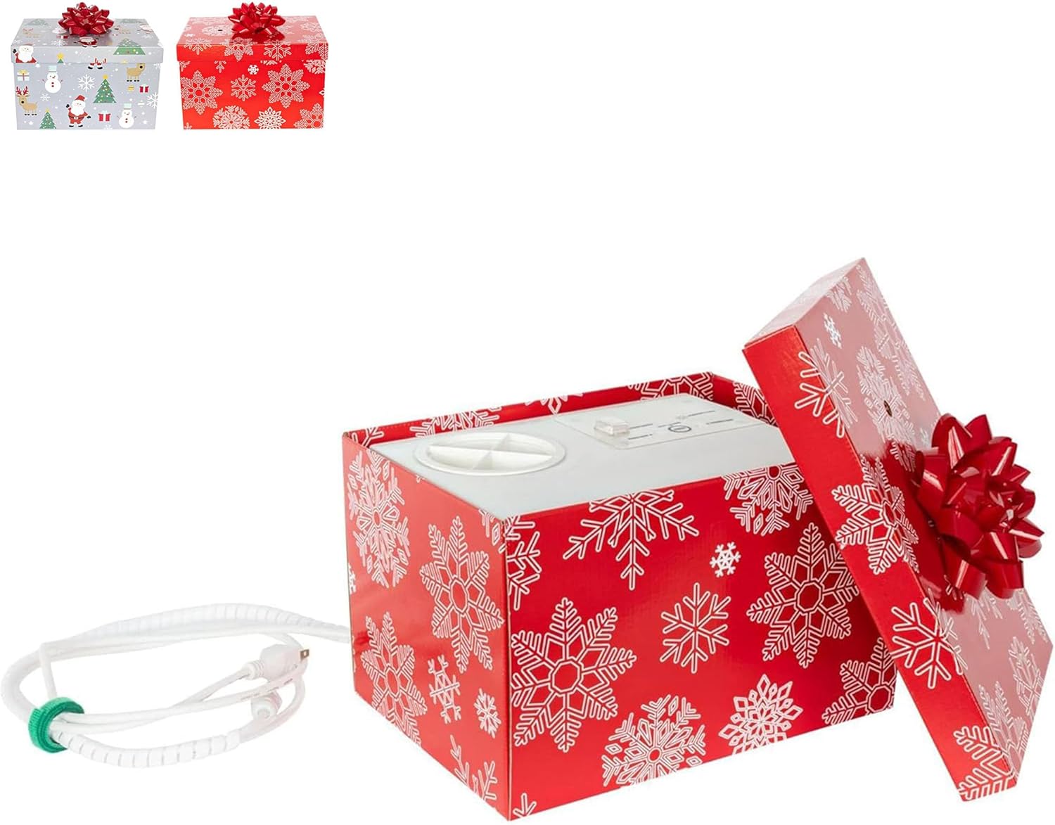Automatic Christmas Tree Watering System Device, Santa’s Tree Helper Keeps Your Christmas Tree Healthy and Fresh, Refillable 2.5 gallons Capacity Box - Silver/Festive