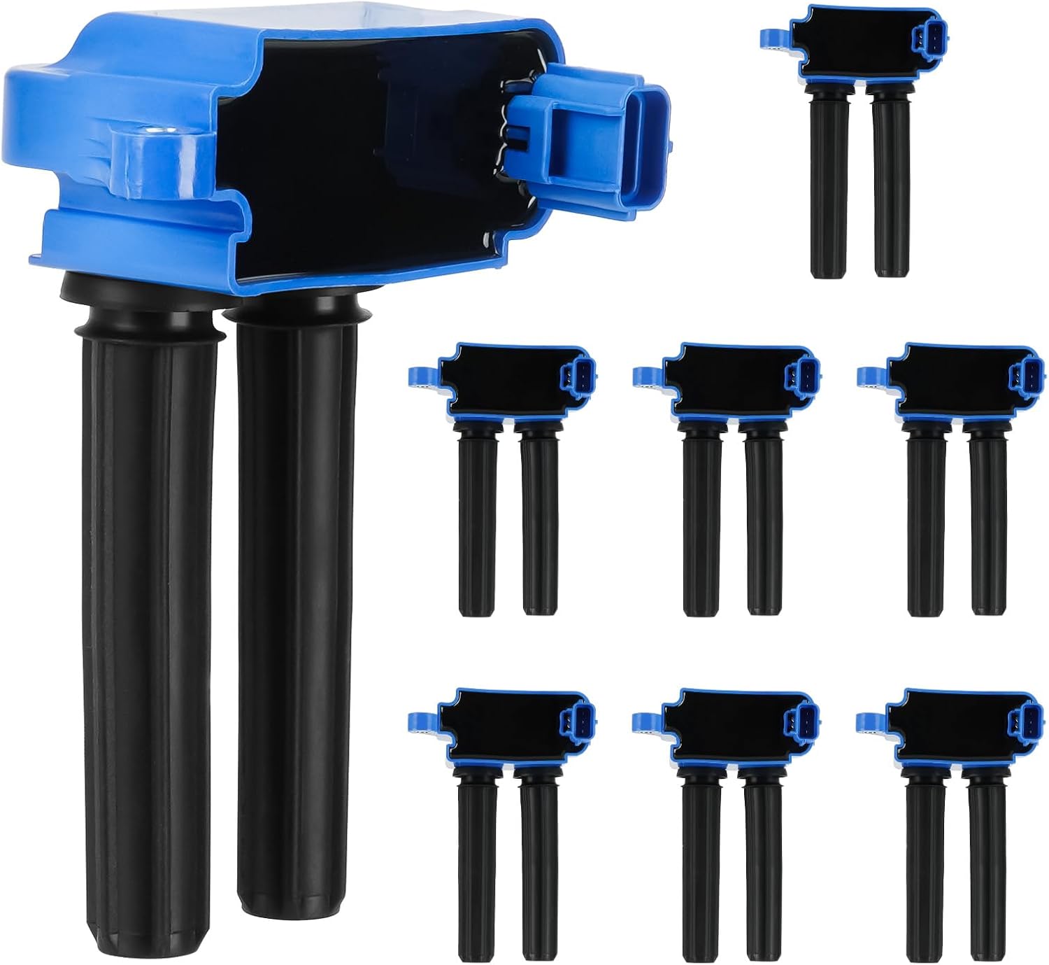 UF504 Ignition Coil Pack for Chrysler 300, for Dodge Ram 1500 2000, for Jeep Challenger Charger, Ignition Coil 5.7L 6.1L 6.2L 6.4L 2005 2006 2007 2008 2009-2019 5C1569 C1526-8 Set