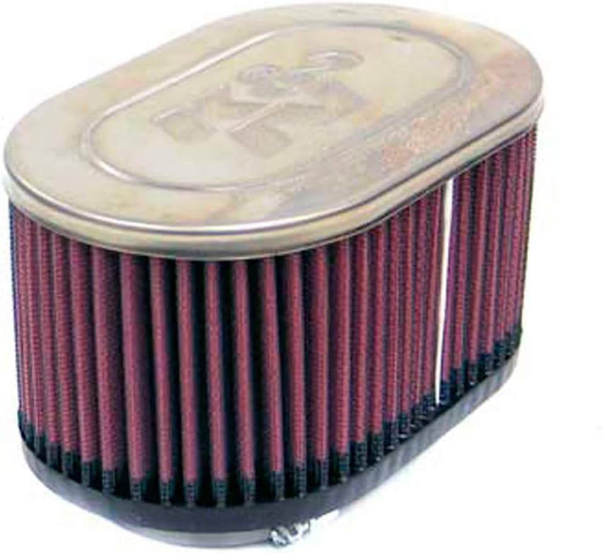 K&N High-Flow Original Lifetime Universal Clamp-On Air Filter: High Performance, Premium, Washable: Flange Diameter: 6 In, Filter Height: 6 In, Flange Length: 0.625 In, Shape: Round Tapered, RC-4381