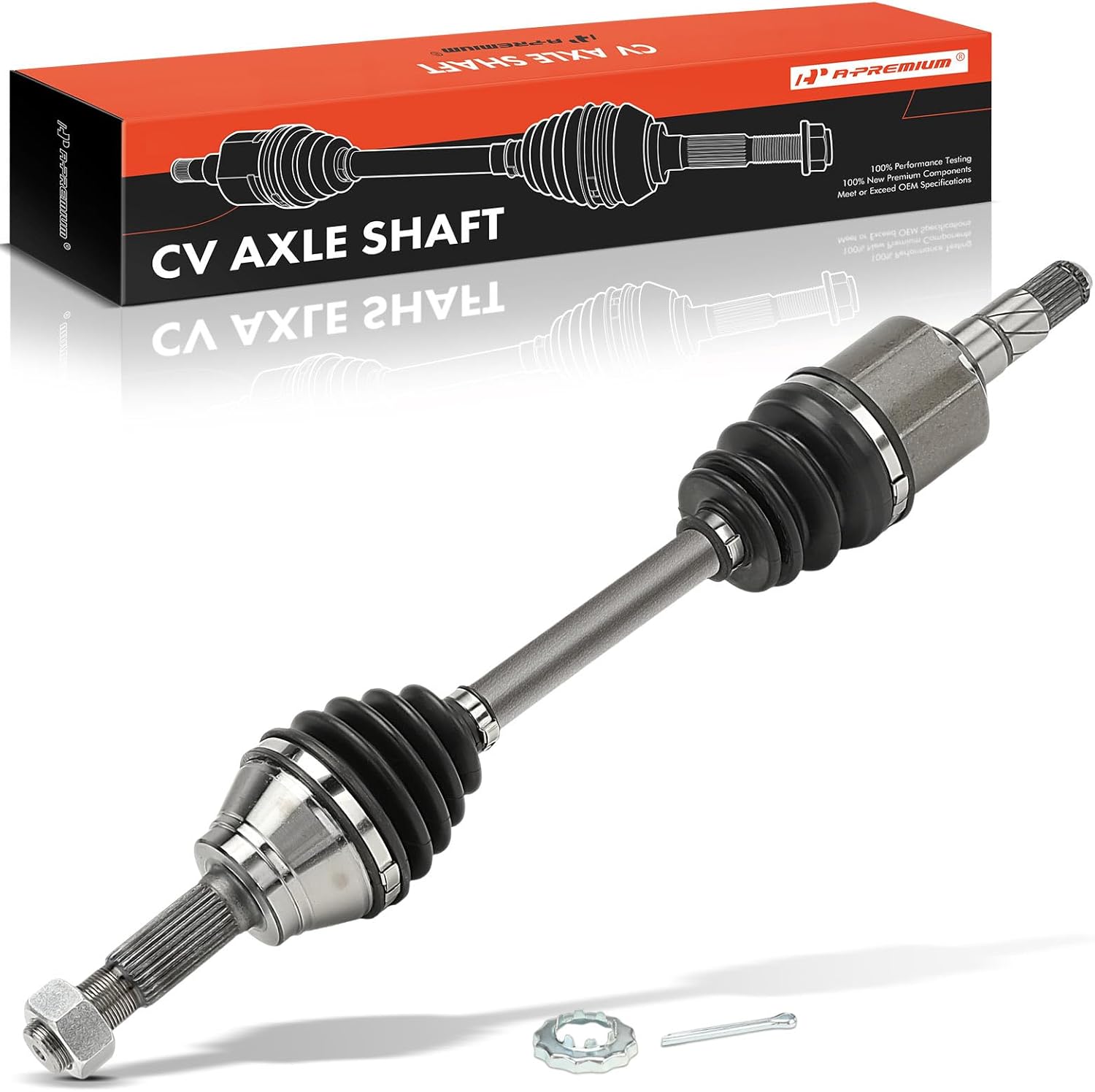 A-Premium CV Axle Shaft Assembly Compatible with Infiniti Q50 2016-2019, Q60 2017-2019, 3.0L 3.5L, AWD, Front Right Passenger Side