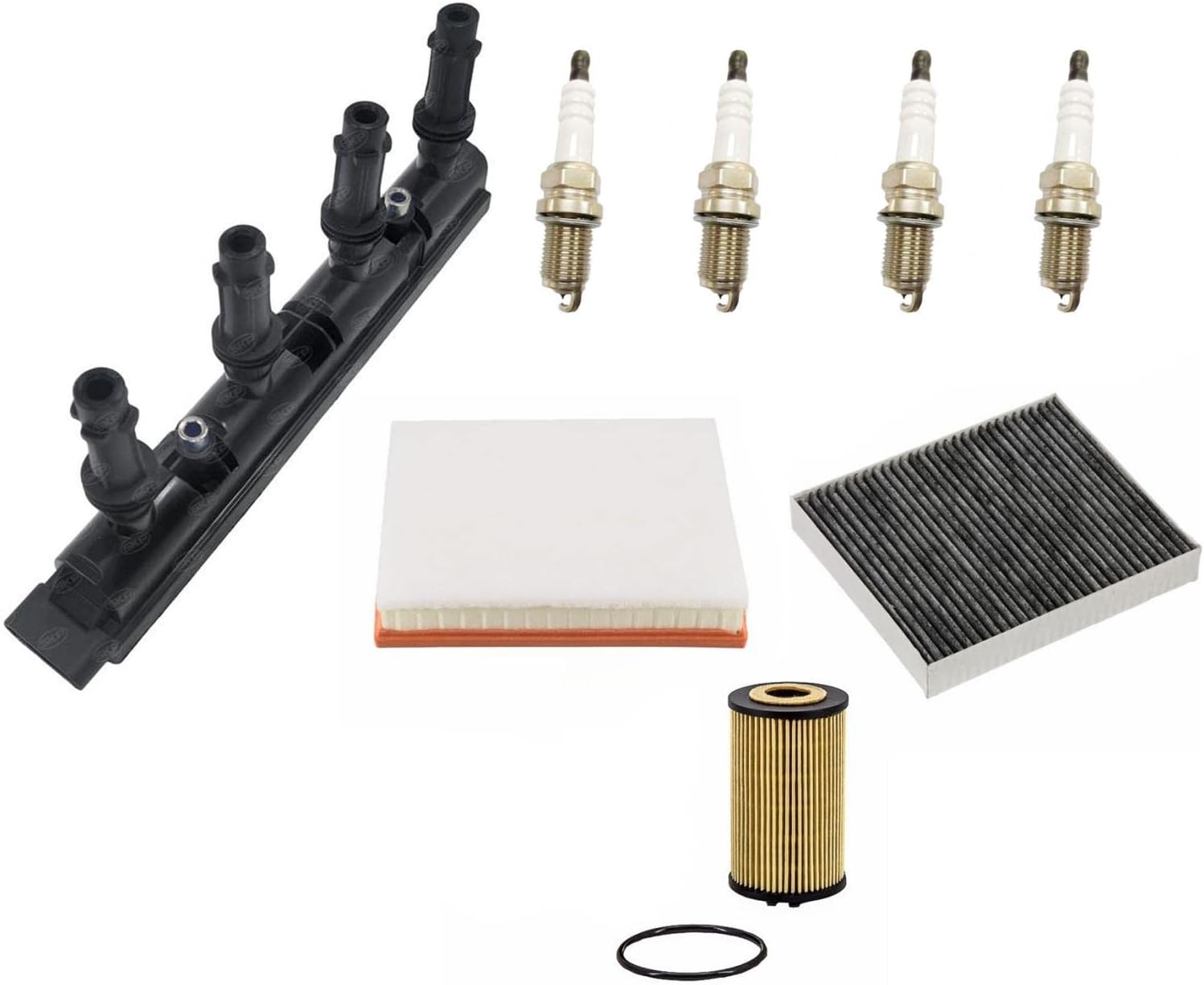 Direct Ignition Coil Platinum Spark Plugs Tune Up Replacement Parts For 2011 2012 2013 2014 2015 Chevrolet Cruze