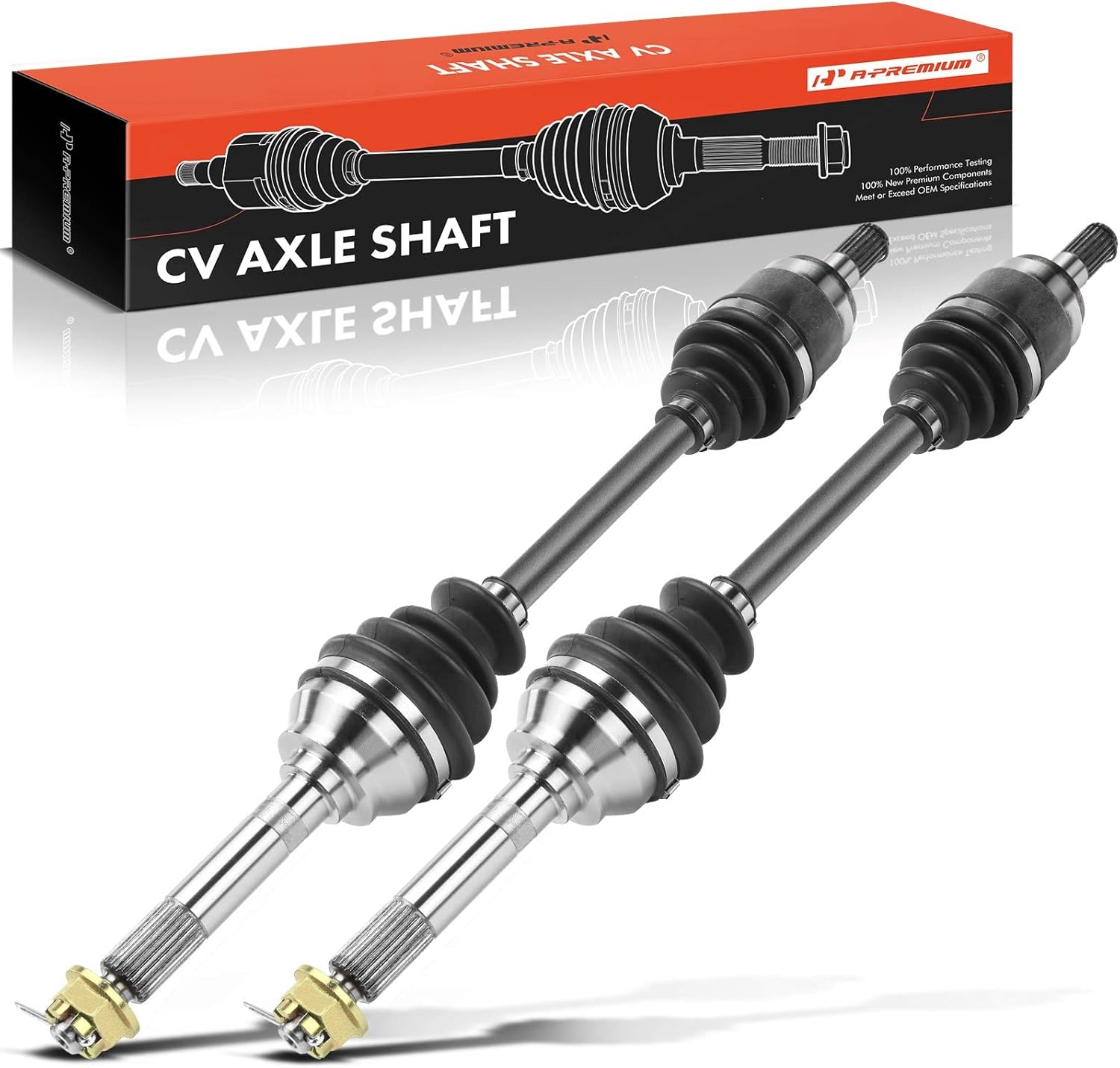 A-Premium Pair (2) Front CV Axle Shaft Assembly Compatible with Kawasaki Mule 610 2005-2016, Mule SX 2017-2021, Driver and Passenger Side, Replace# 59266-0039