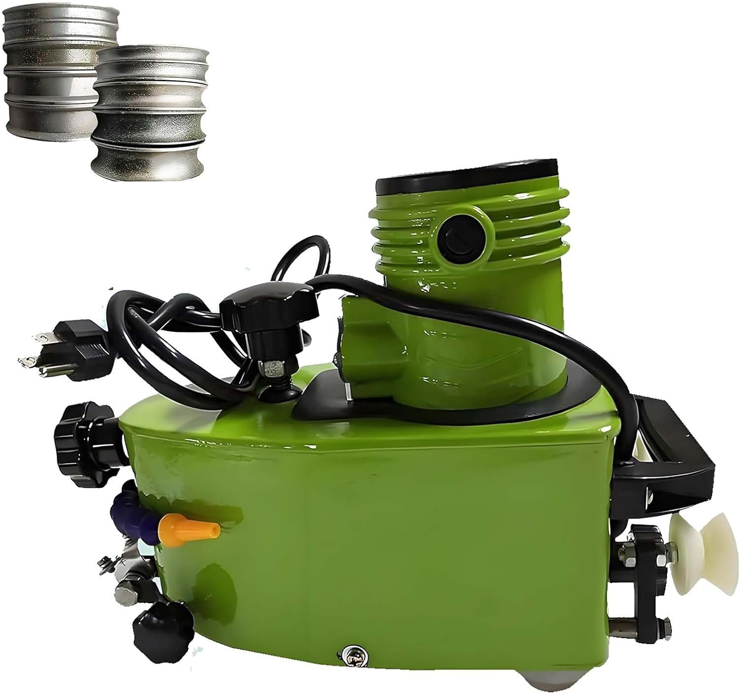 Small Glass Edger Machine, 850W Handheld Glass Beveling Machine, 8000RPM for Glass/Acrylic/Ceramic, Includes 10 Diamond Wheels, Low Noise Operation, Grinding1-3m/min(Green)