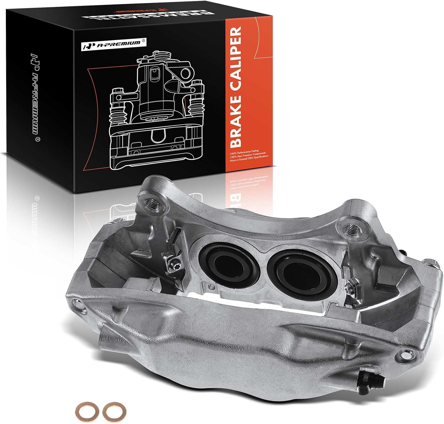 A-Premium Disc Brake Caliper Assembly Compatible with Select Subaru Models - Impreza 2004 2005 2006 2007 2.5L Sedan - Front Driver and Passenger Side
