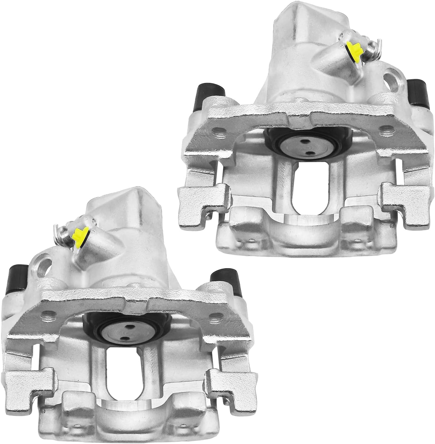 Brake Caliper with Bracket Compatible with Mazda 3, 3 Sport 2010 2011 2012 2013 l4 2.0L FWD, Rear Driver and Passenger Side 19-B6284 19-B6285, Caliper for Pair Set of 2